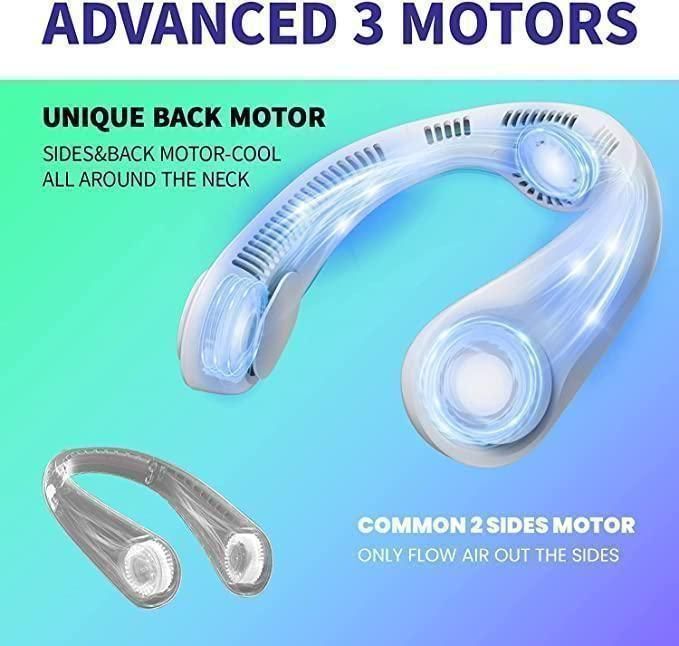 Portable Bladeless Hanging Rechargeable Neck Fan - Arogya Vastra