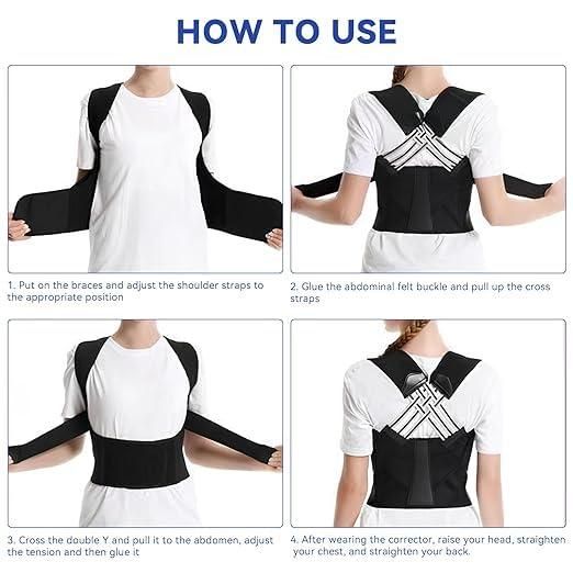 Adjustable Back Posture Corrector – Pain Relief Belt for Men & Women