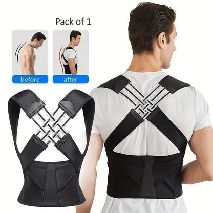 Adjustable Back Posture Corrector – Pain Relief Belt for Men & Women