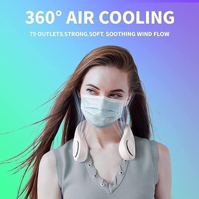 Portable Bladeless Hanging Rechargeable Neck Fan - Arogya Vastra